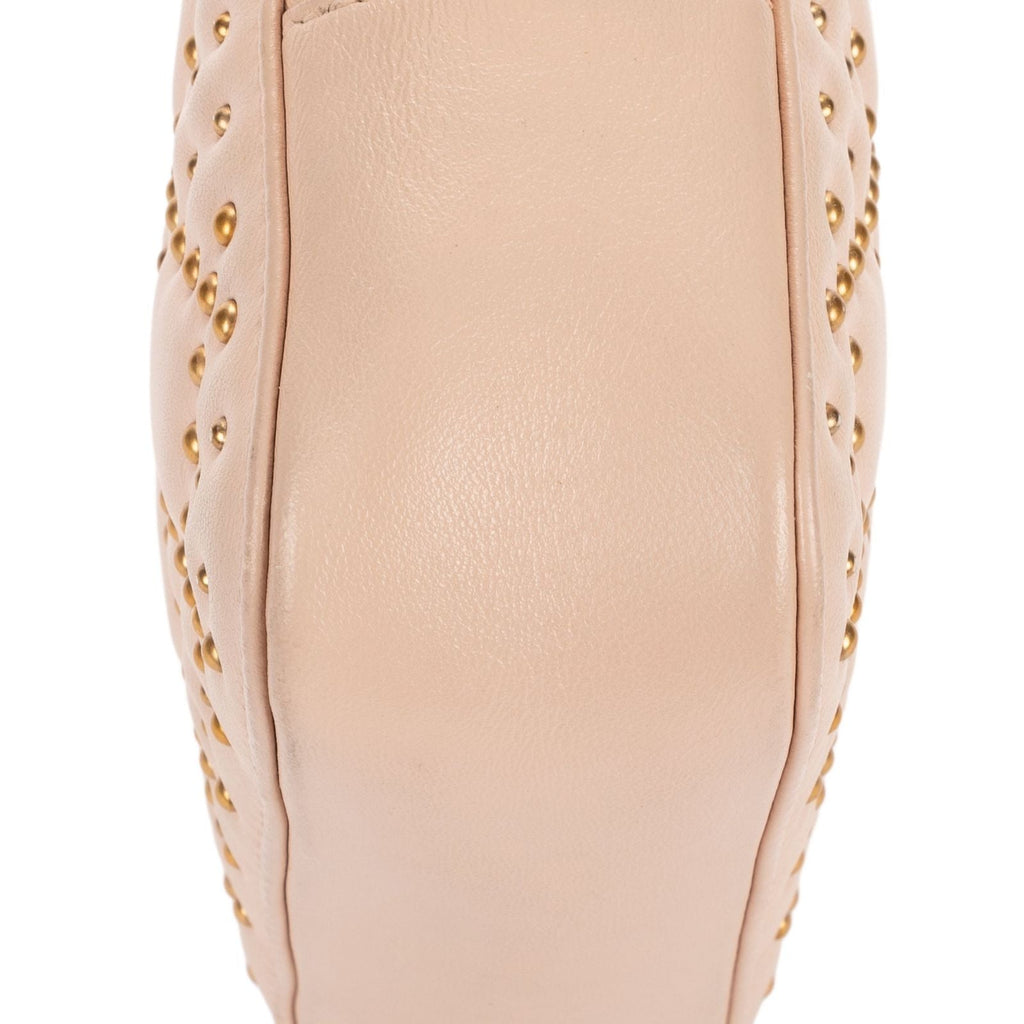 Dior Mini Studded Lady Dior Pink Cannage Leather Handbag