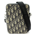 Dior Oblique Messenger Pouch Jacquard Handbag Navy Gray Beauty
