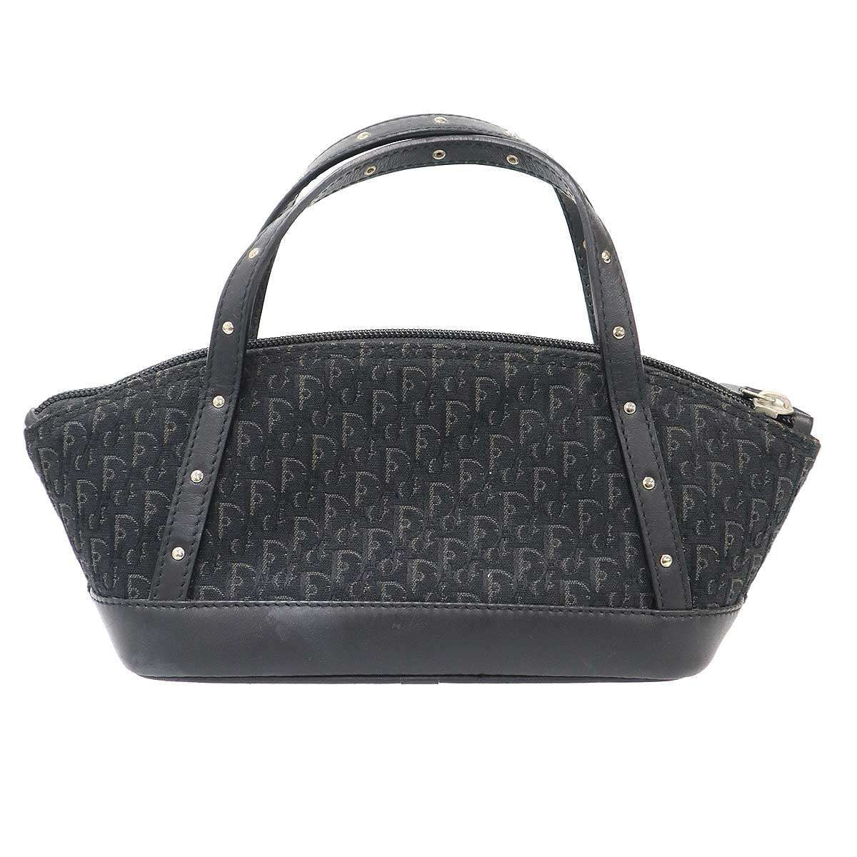 Dior Trotter Canvas Mini Handbag Pouch Black