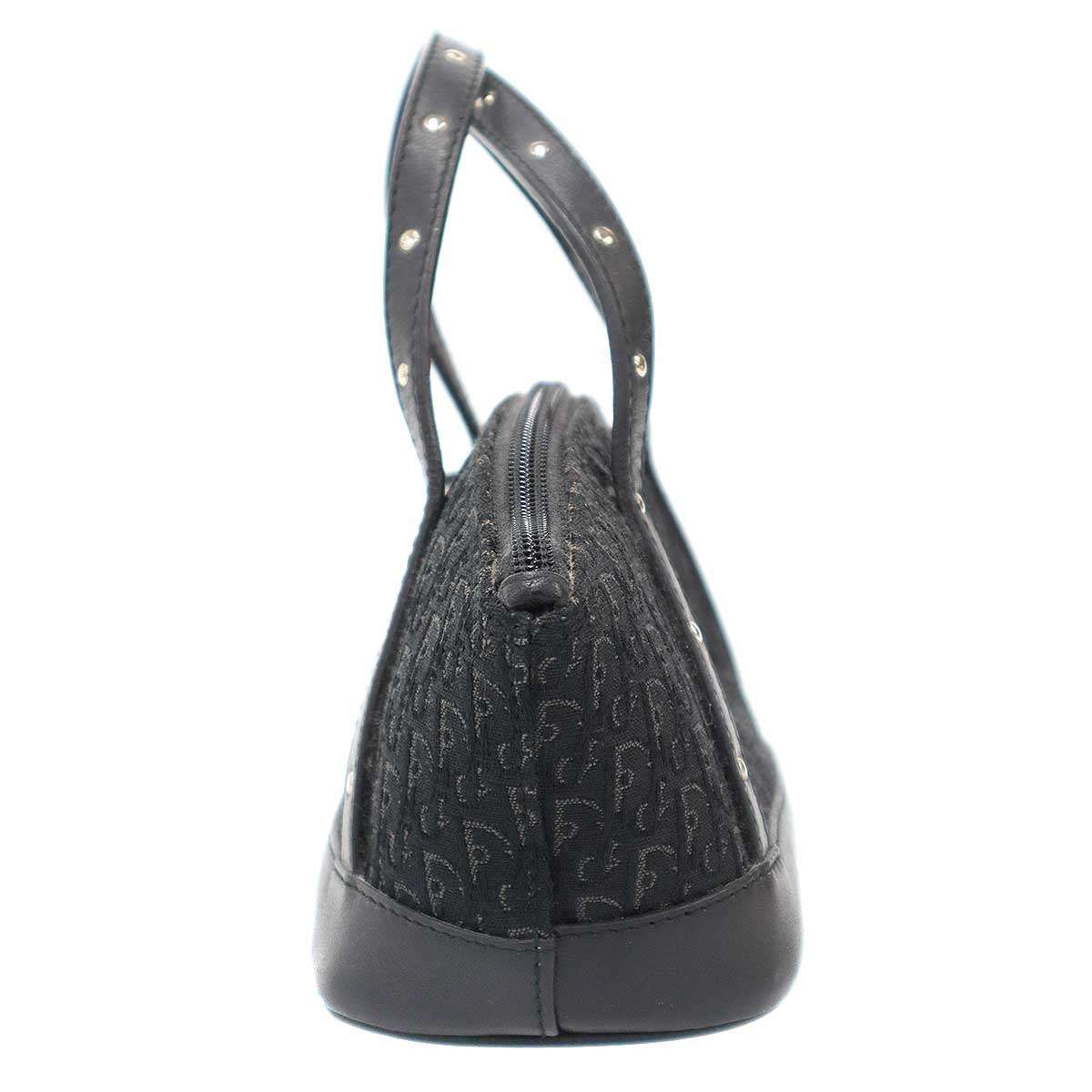 Dior Trotter Canvas Mini Handbag Pouch Black