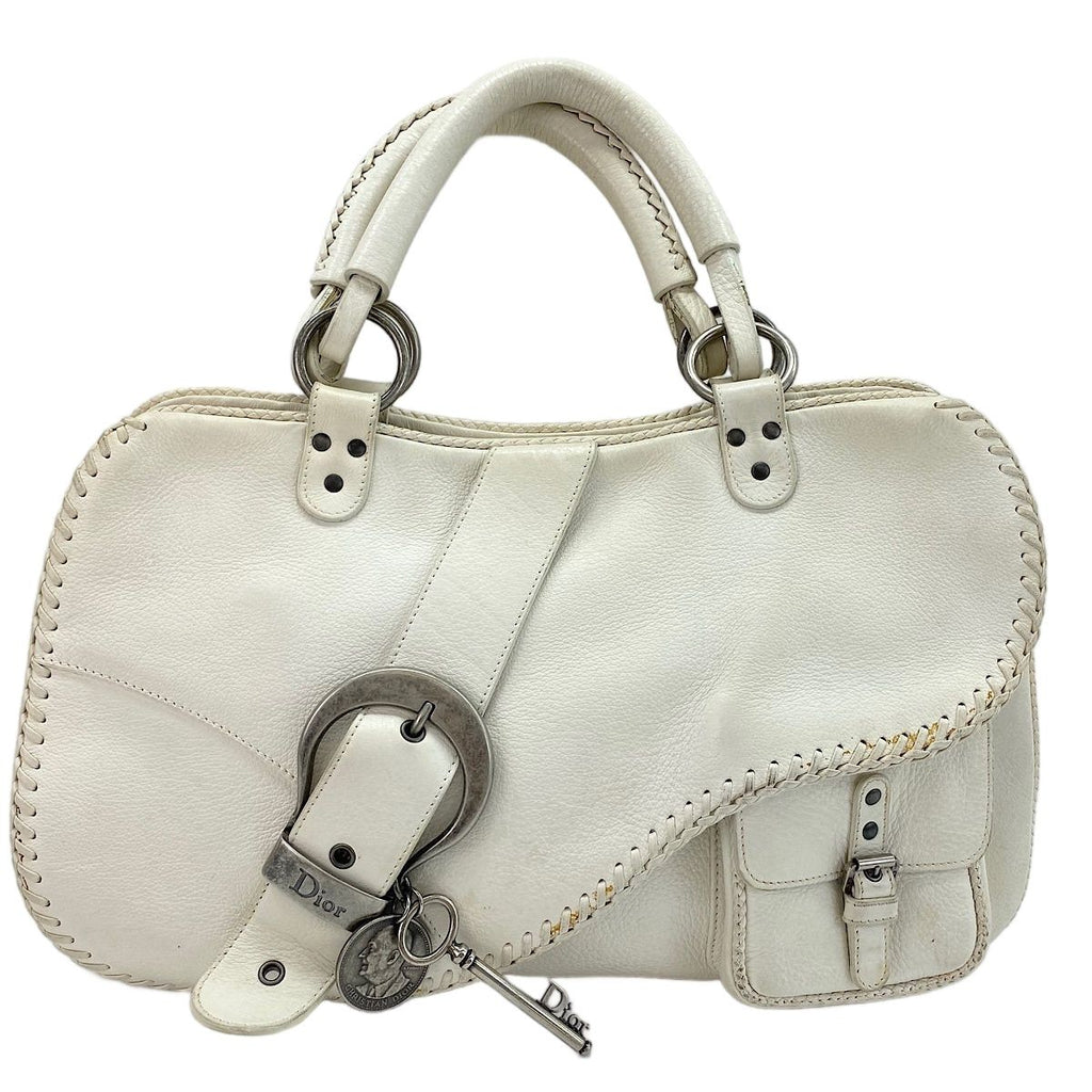 Dior Handbag Gaucho White