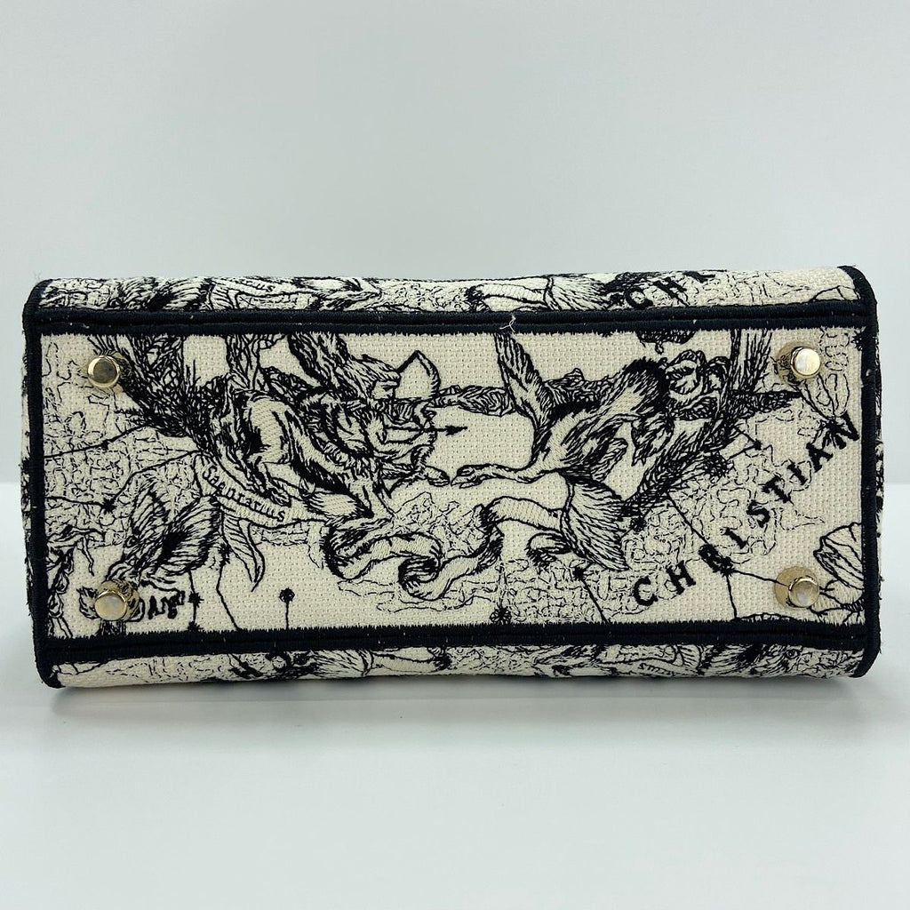 Dior Handbag Lady Embroidery 2-Way