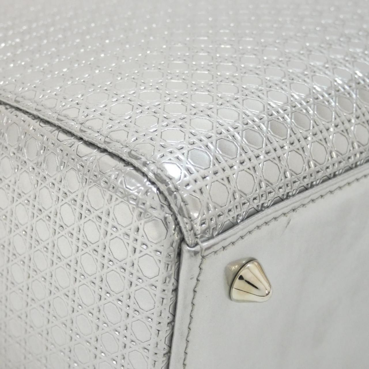 Dior Lady Bag Handbag Silver