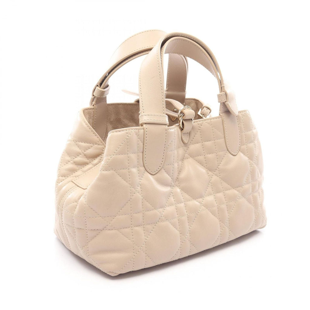 Dior Handbag Toujours Bag Small Beige Leather
