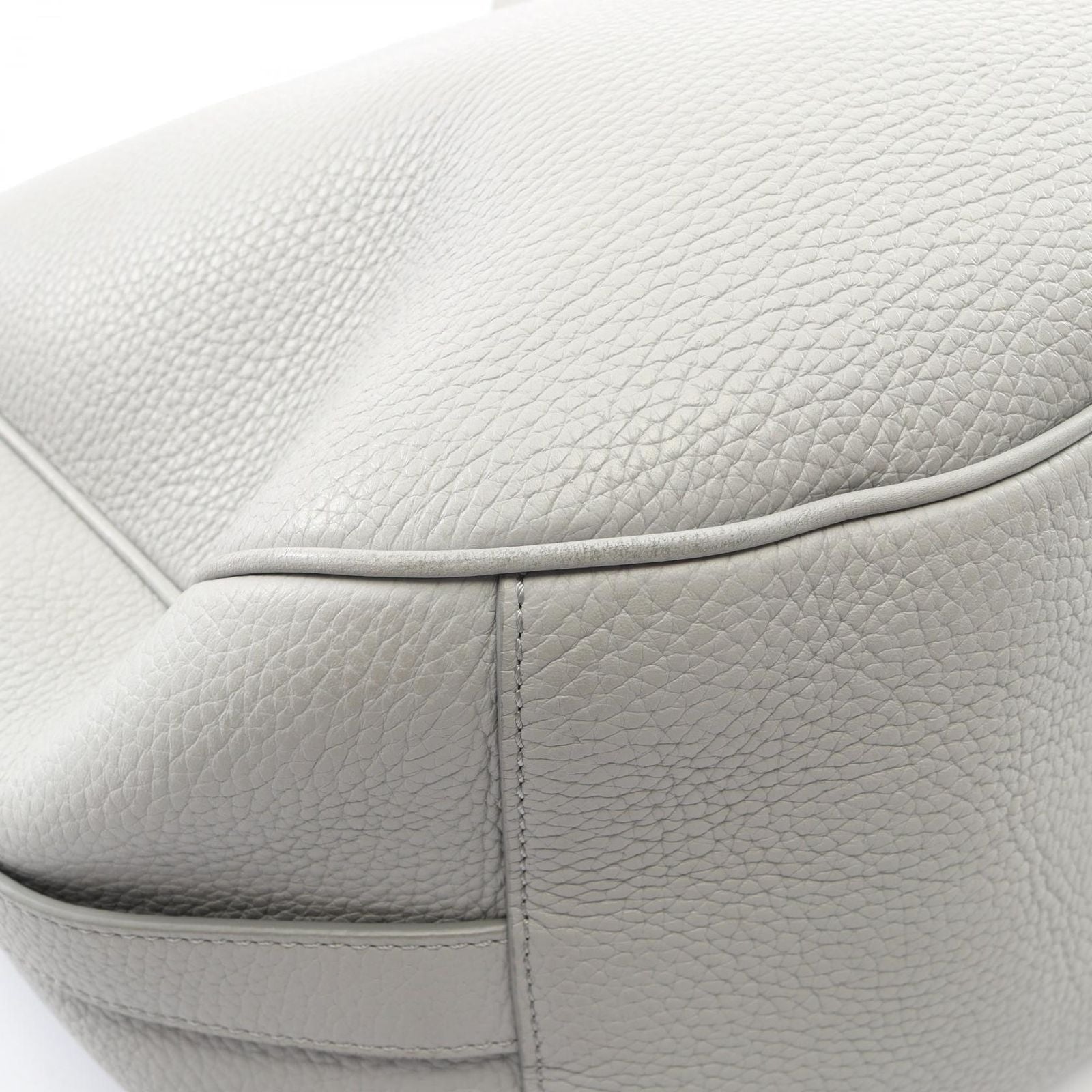 Dior Handbag Saddle Soft Bag 2-Way Gray Leather