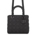 Dior Handbag Lady Ultra Matte Calfskin 2-Way Shoulder Black