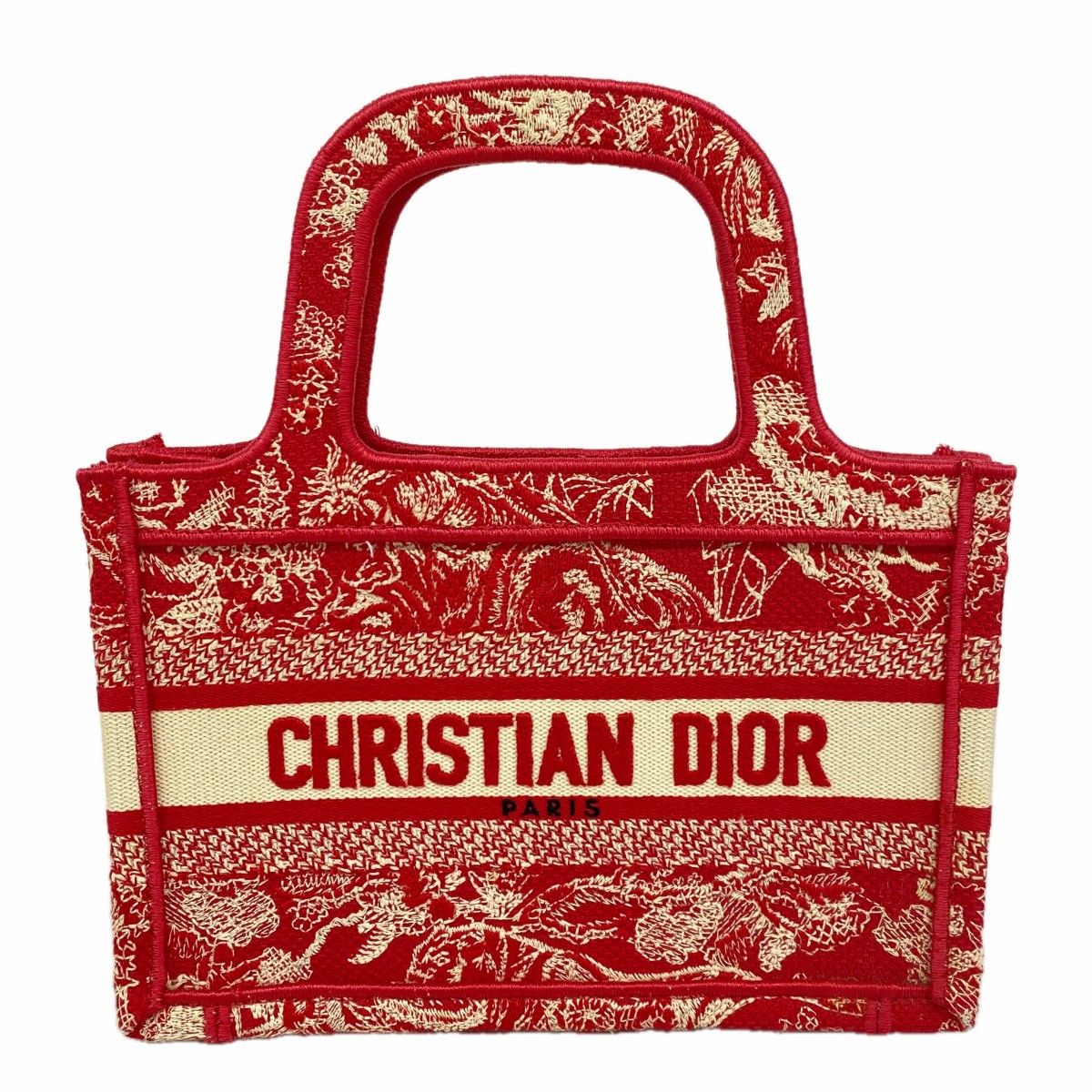 Dior Handbag Book Tote Mini Canvas Pink