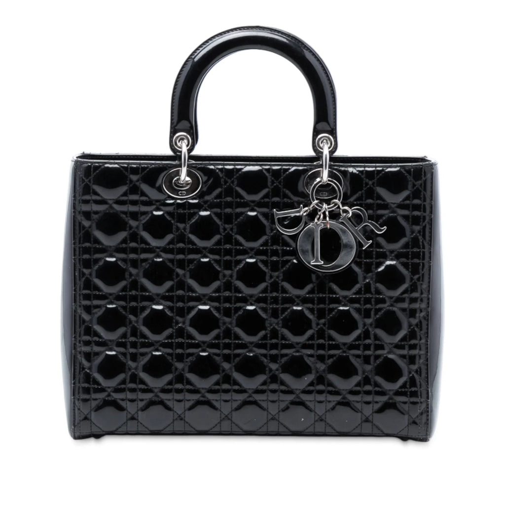 Dior Lady Dior Cannage Black Handbag Style 2