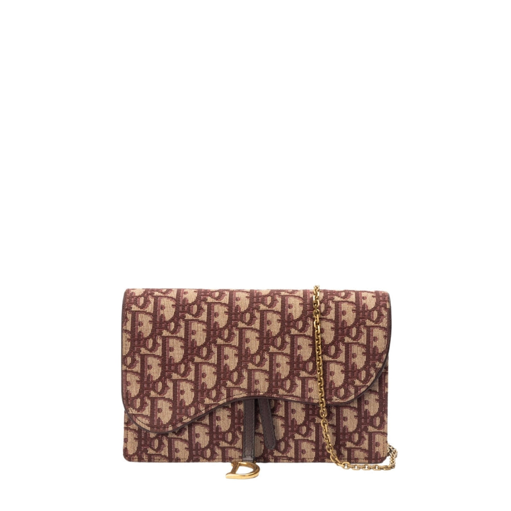 Dior Pochette Leather Canvas Handbag