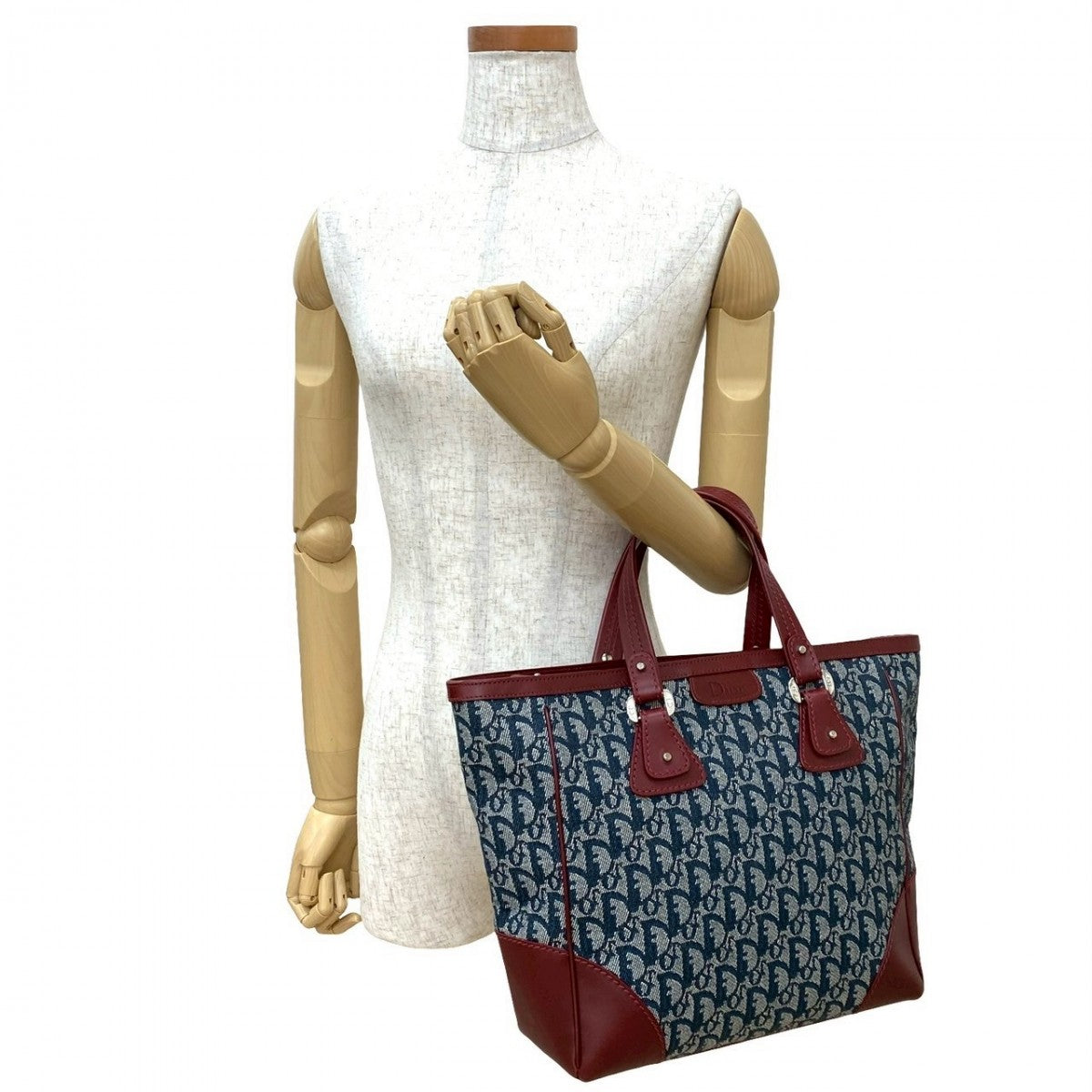 Dior Handbag canvas wine-red