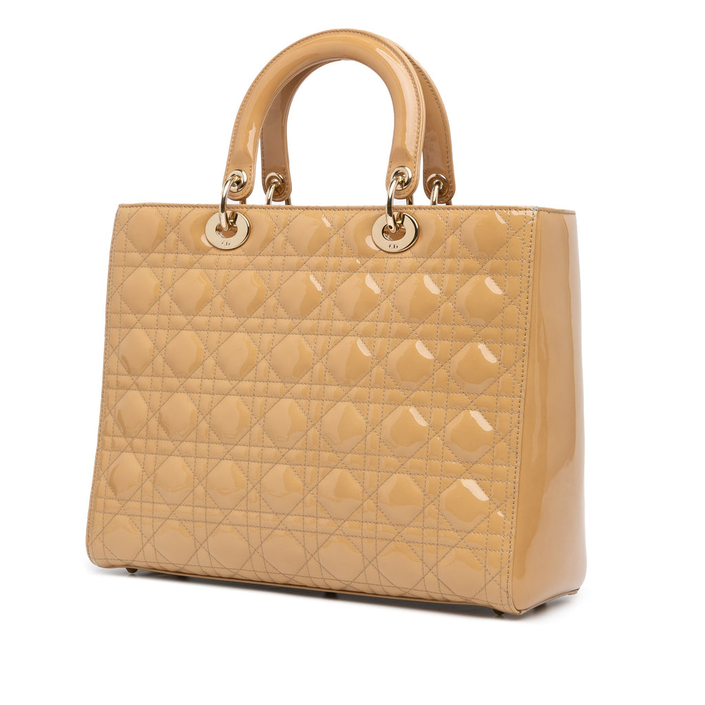 Dior Lady Dior Cannage Brown Handbag