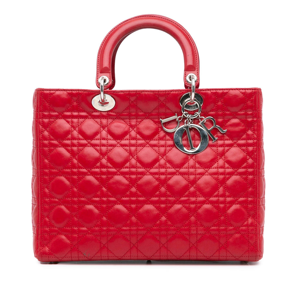 Dior Lady Dior Leather Handbag