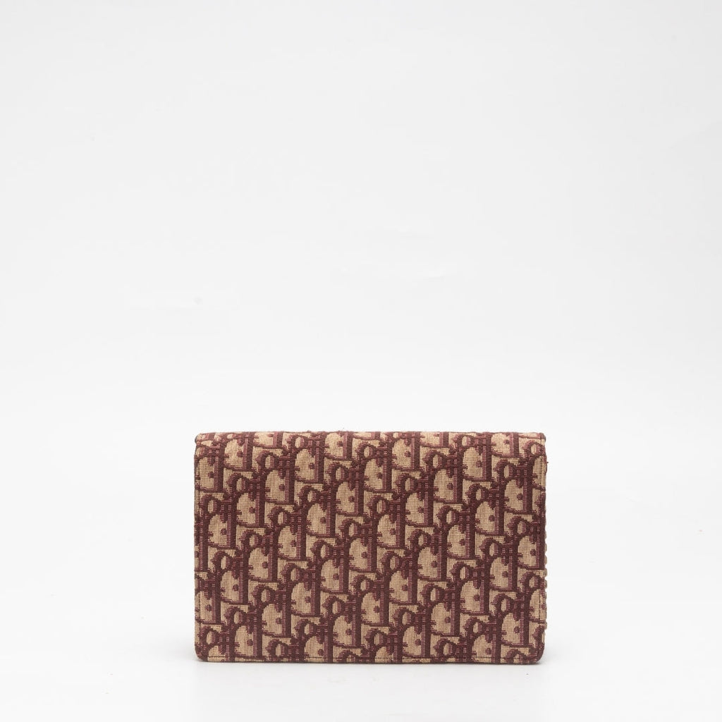 Dior Pochette Leather Canvas Handbag