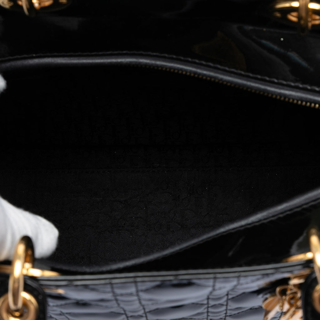 Dior Lady Dior Cannage Black Handbag Style 7