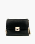 Dior Diorling Large Black Leather Ivory Python Skin Shoulder Bag