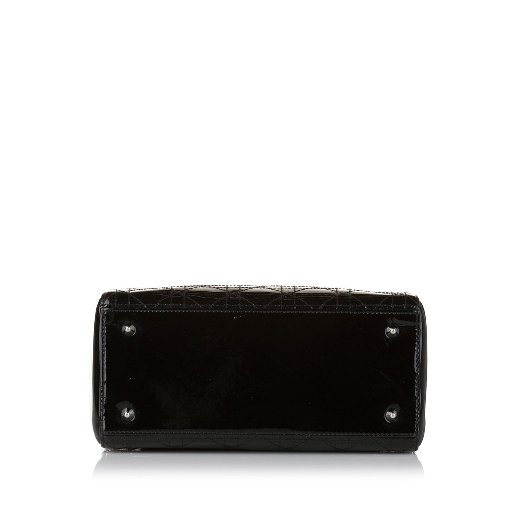 Dior Cannage Stitch Dior Patent Leather Handbag (SHG-a9Bh5T)