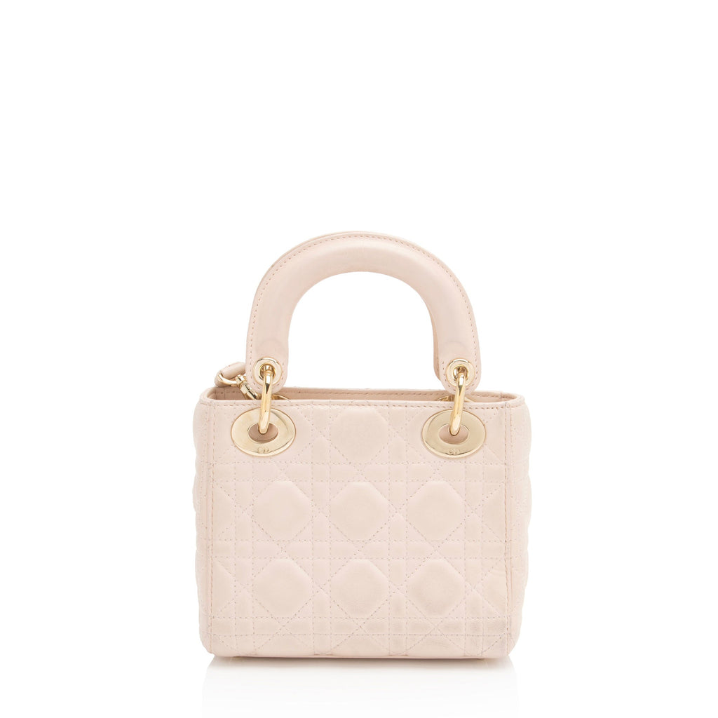 Dior Lambskin Dior Mini Tote (SHF-TFr3Vt)