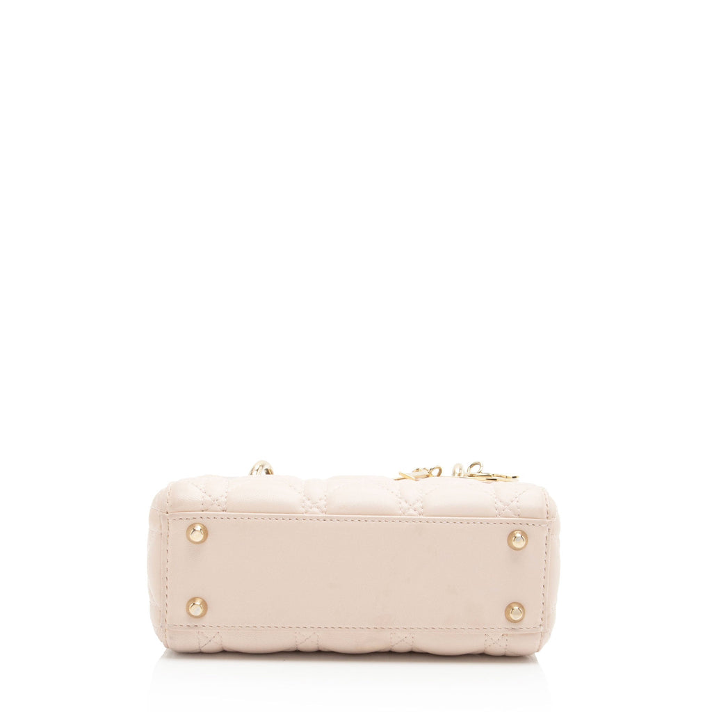 Dior Lambskin Dior Mini Tote (SHF-TFr3Vt)
