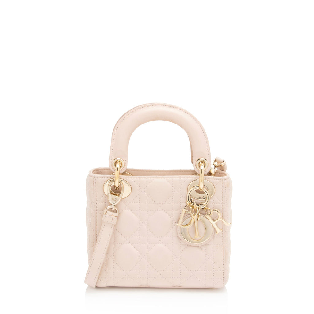 Dior Lambskin Dior Mini Tote (SHF-TFr3Vt)