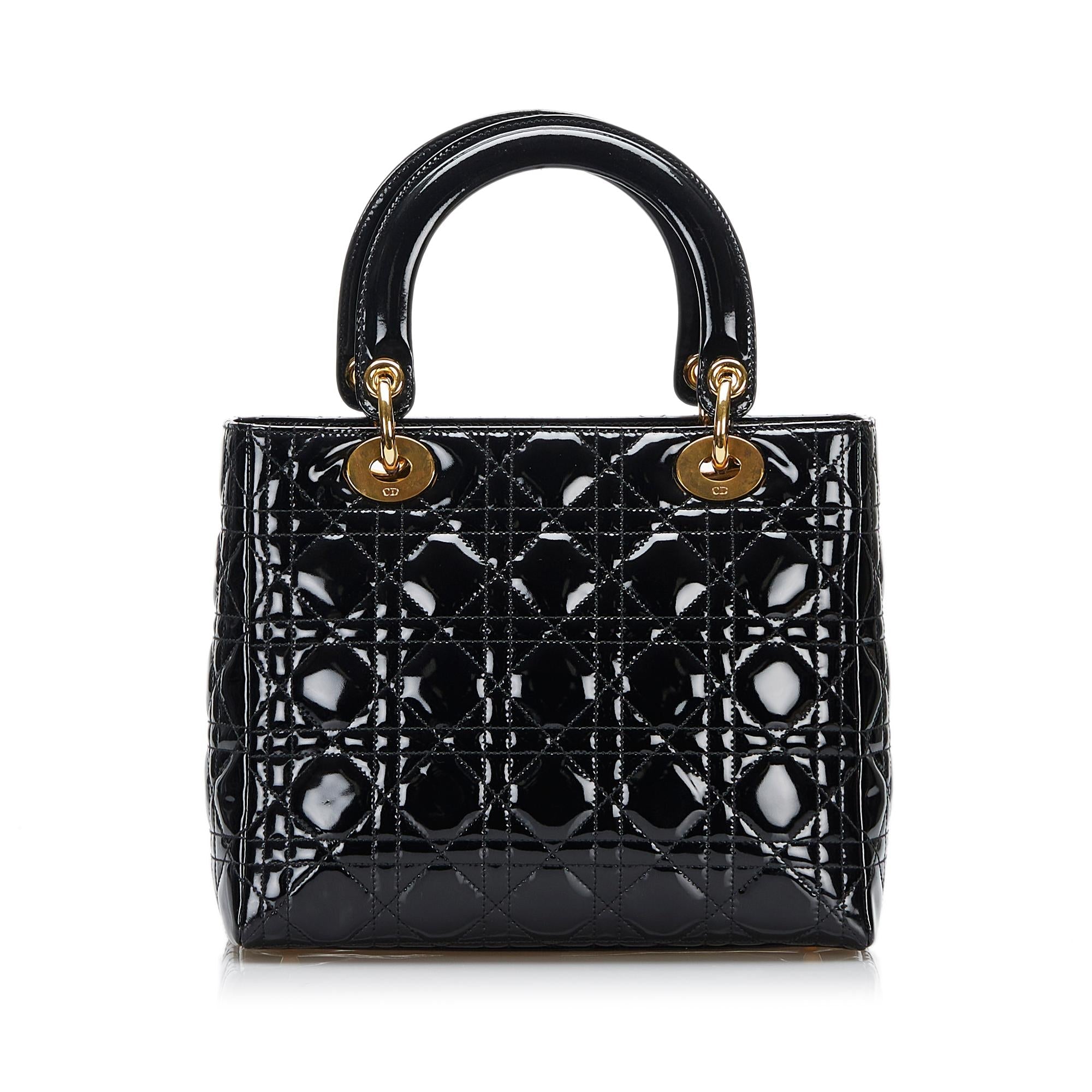 Dior Lady Dior Leather Mini Handbag