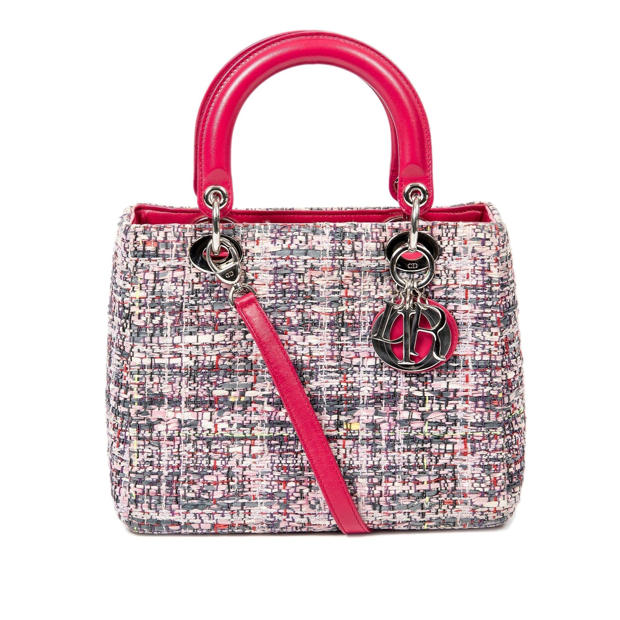 Dior Medium Tweed Dior Satchel (SHG-8yJnUk)