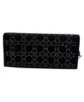 Christian Dior Black Crystal Cannage Clutch
