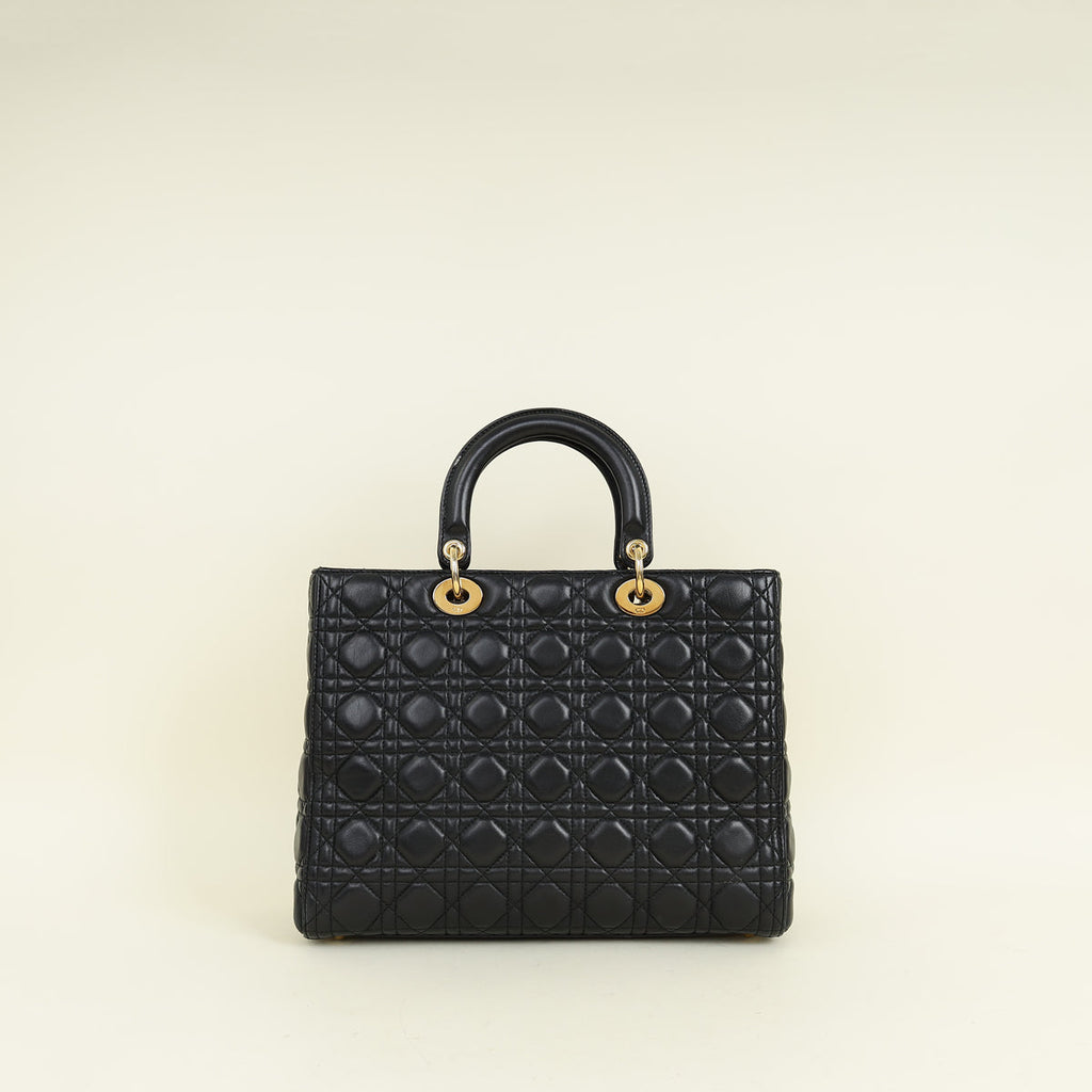 Dior Lady Dior Leather Handbag Style 94