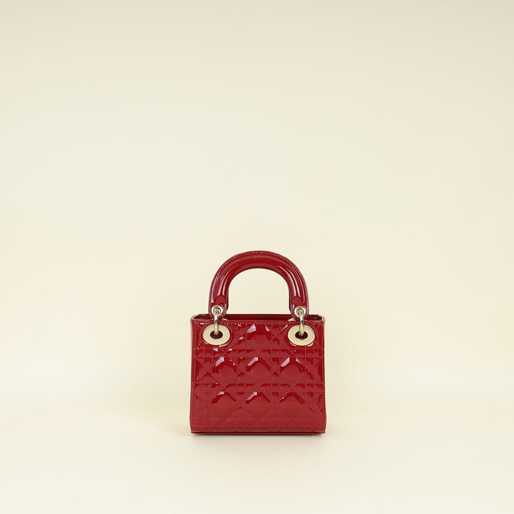 Dior Lady Dior Leather Handbag Style 113