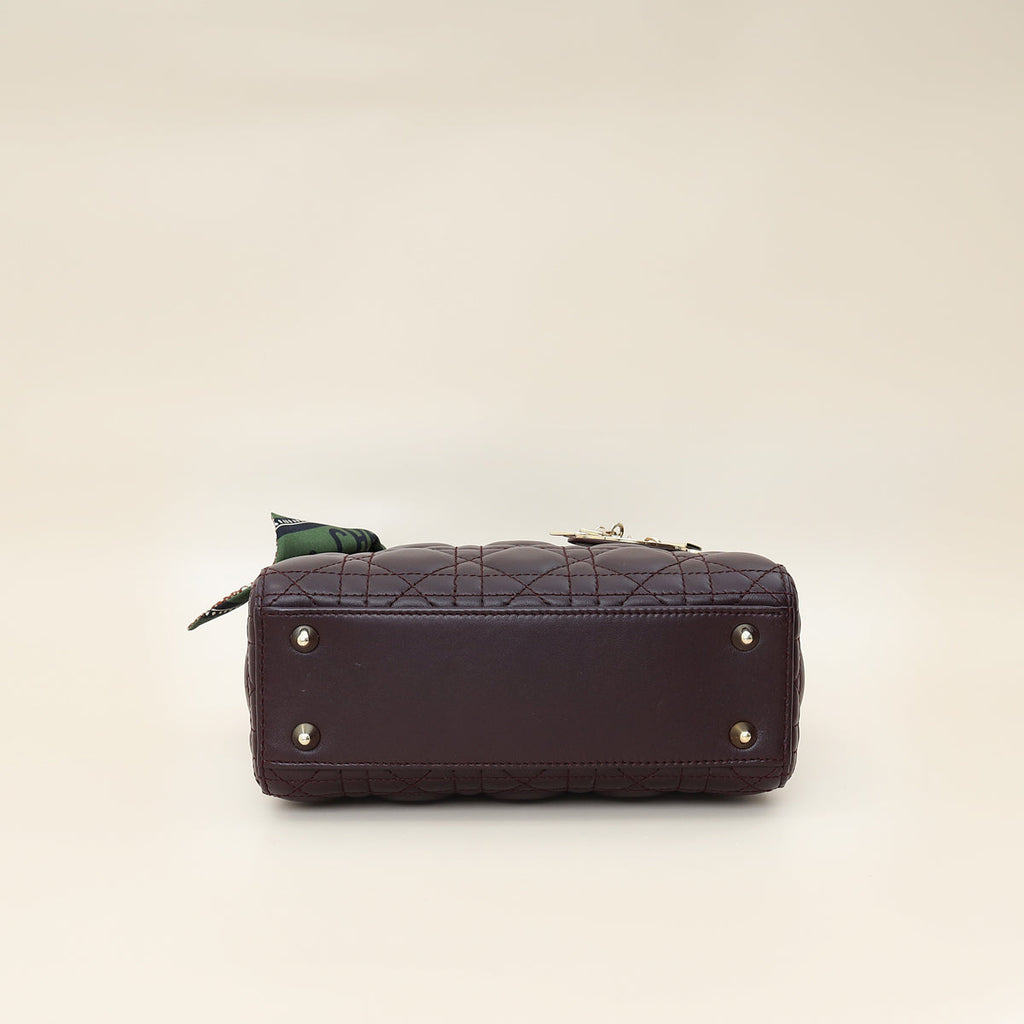 Dior Lady Dior Leather Handbag Style 73