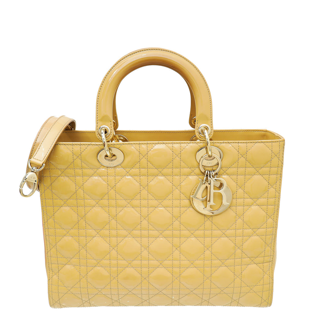 Dior Lady Dior Leather Handbag Style 22