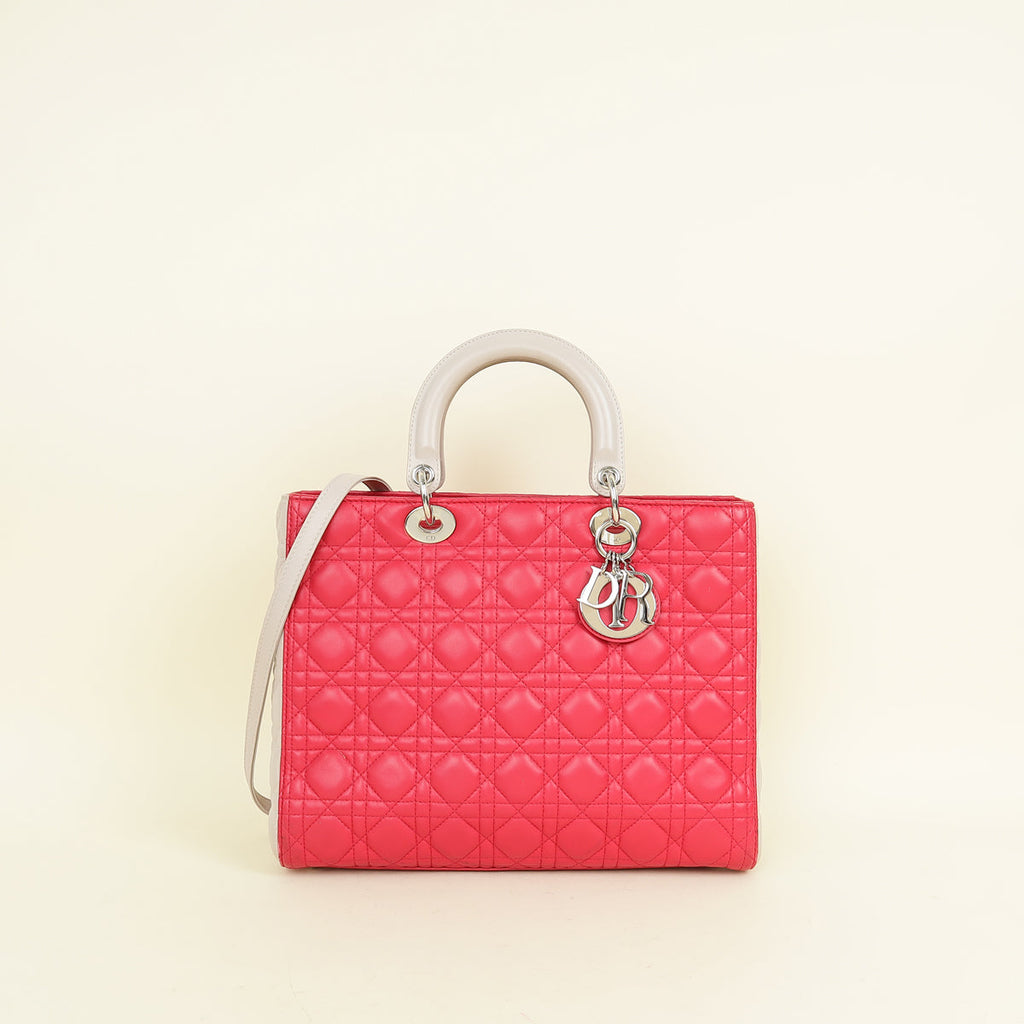 Dior Lady Dior Leather Handbag Style 109