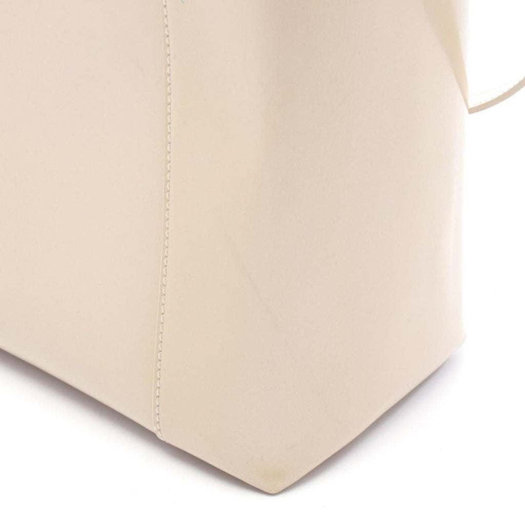 Dior Handbag Maris Pearl Beige Patent Leather 2-Way