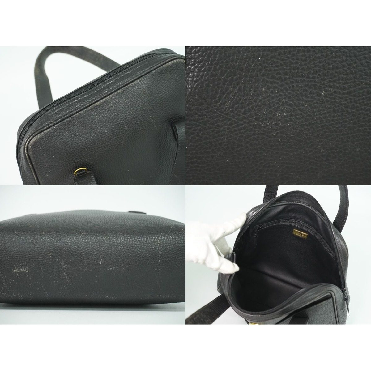 Dior Leather Handbag Black Bag
