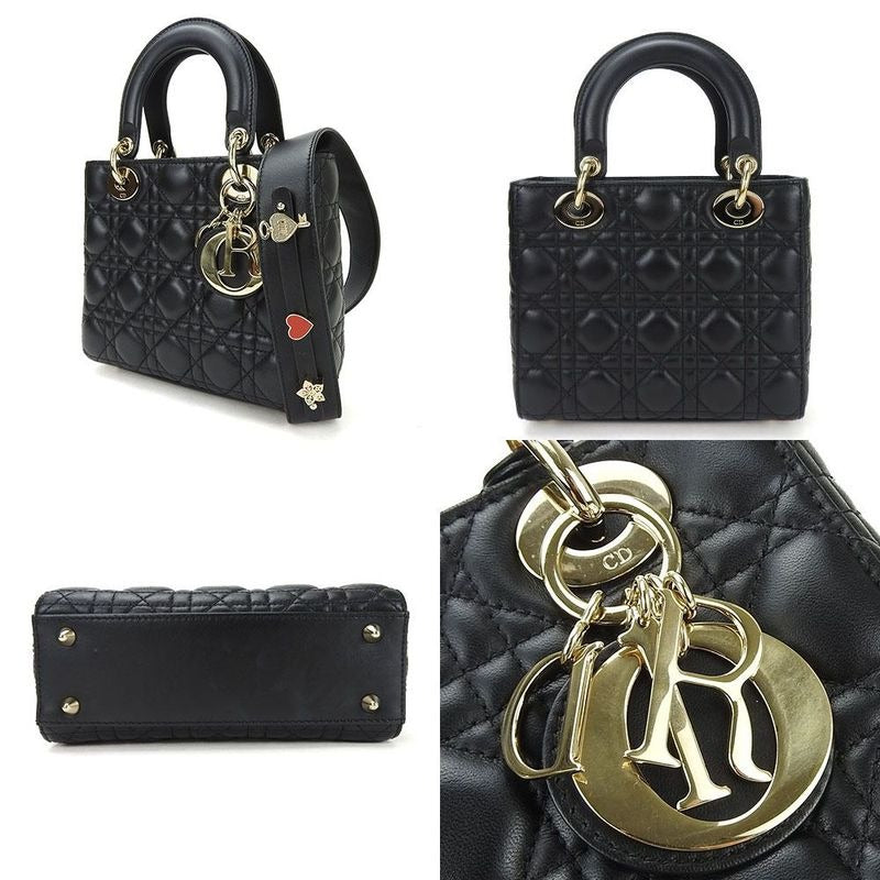 Christian Dior 2way Handbag Shoulder Lady Cannage My Abc Small