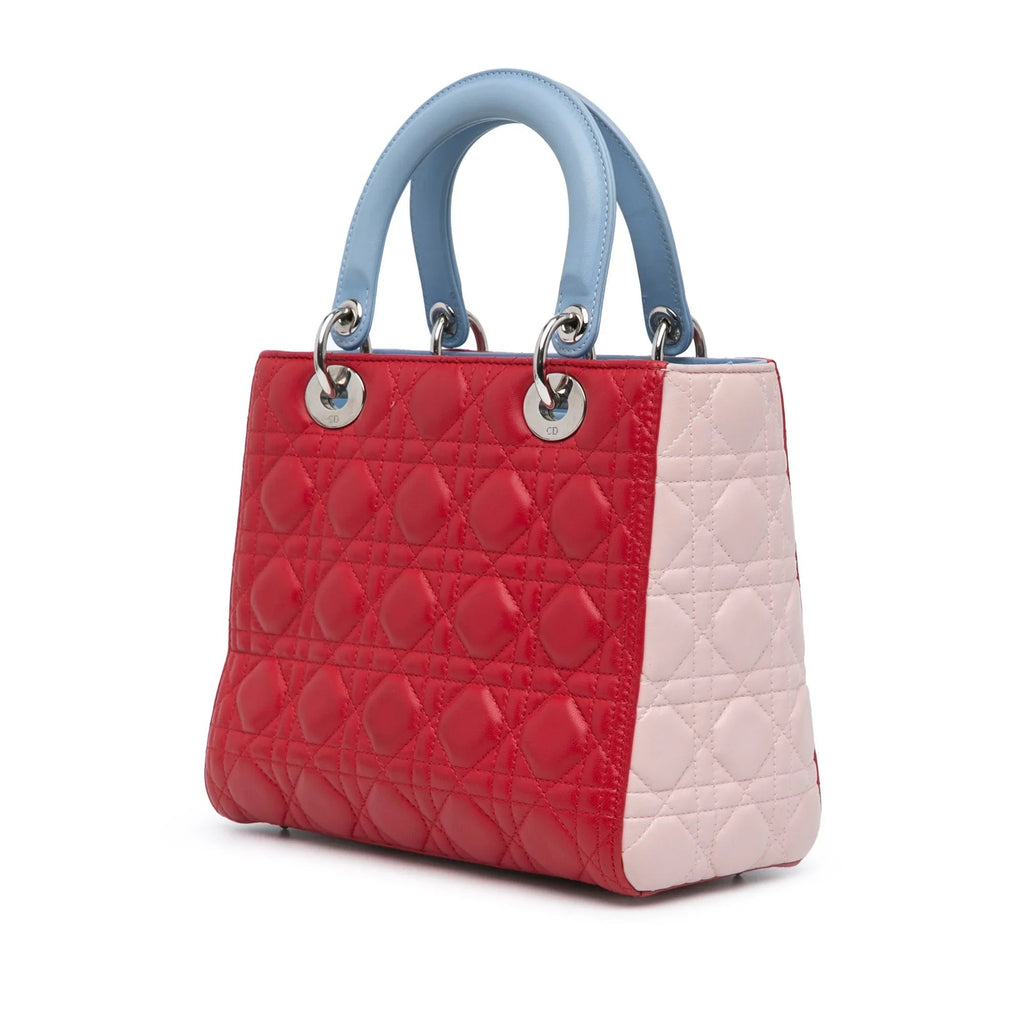 Dior Lady Dior Cannage Red Handbag Cannage
