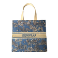 Dior Christian Dior Butterfly & Floral Dioriviera Tote Bag - Blue