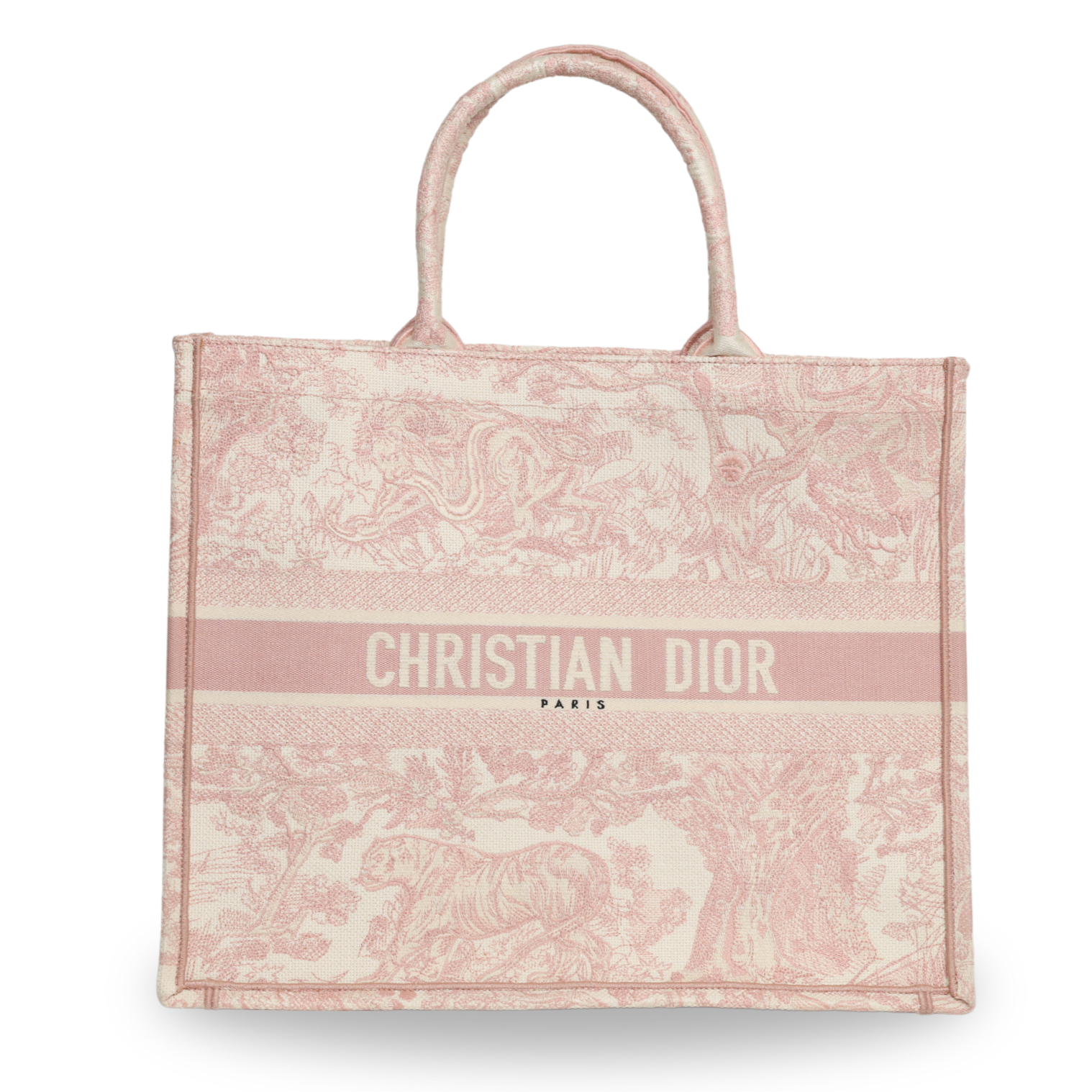 Dior - Canvas Large Dioriviera Toile De Jouy Book Tote Rose