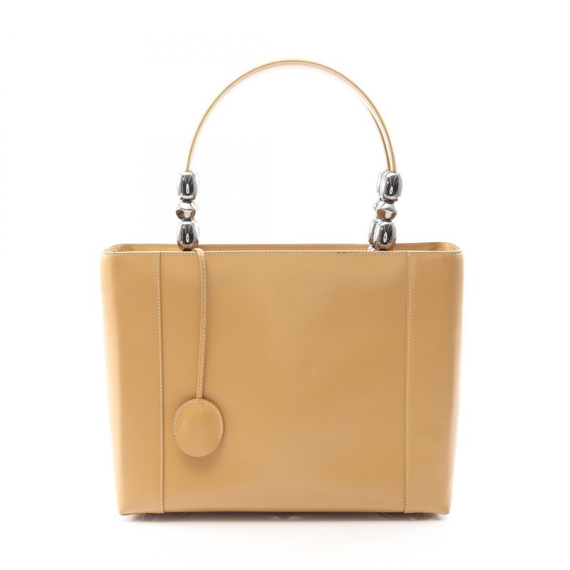 Christian Dior Handbag Maris Pearl Beige Leather Tote