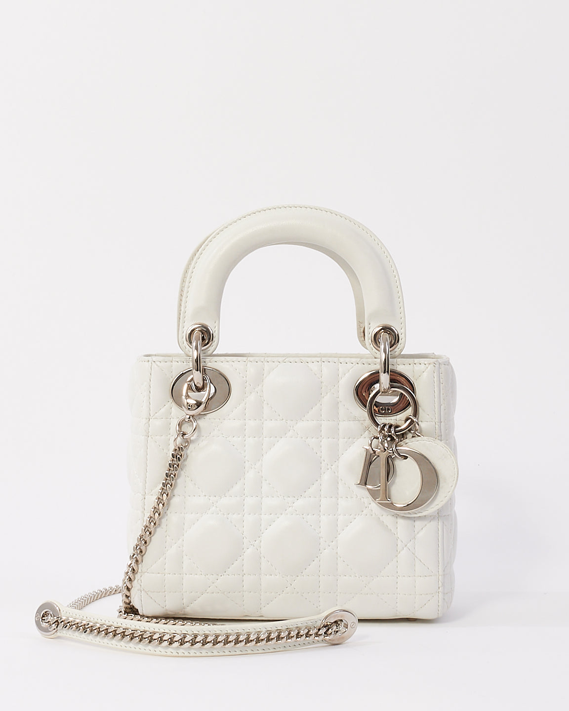 Dior Lady Dior Chain Leather Handbag