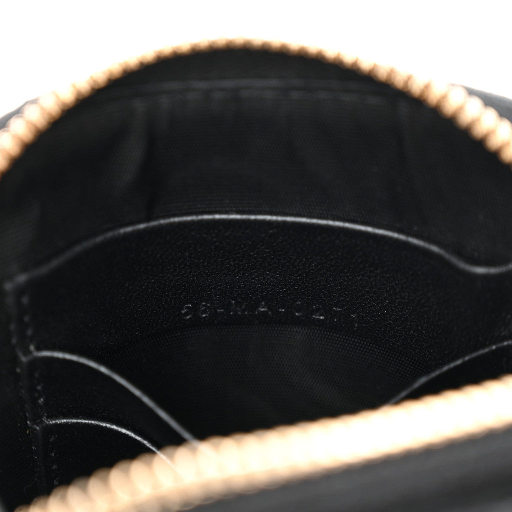 Lambskin Cannage Lady Dior Phone Holder Black