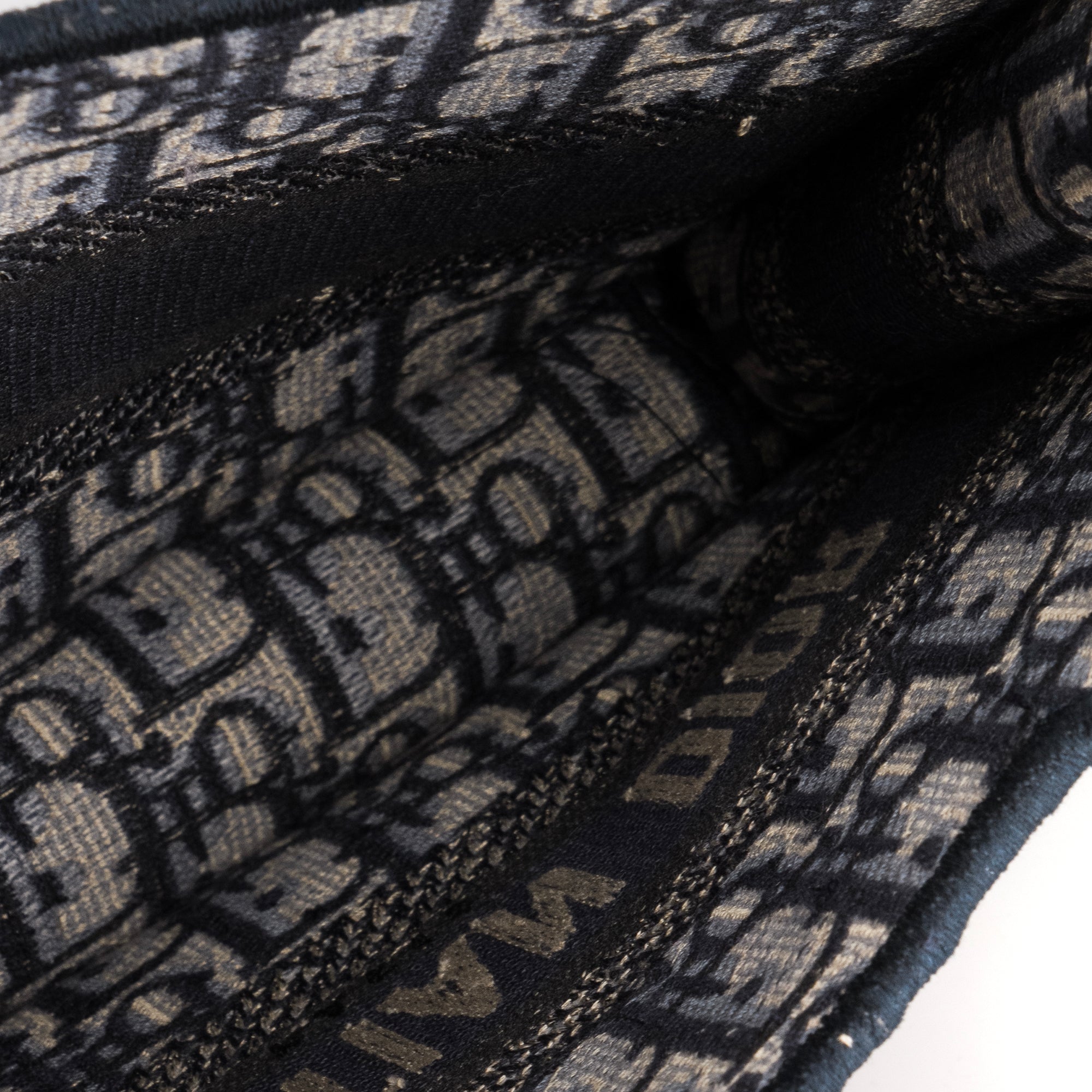DIOR - Dior Mini Book Tote handbag in navy monogram canvas