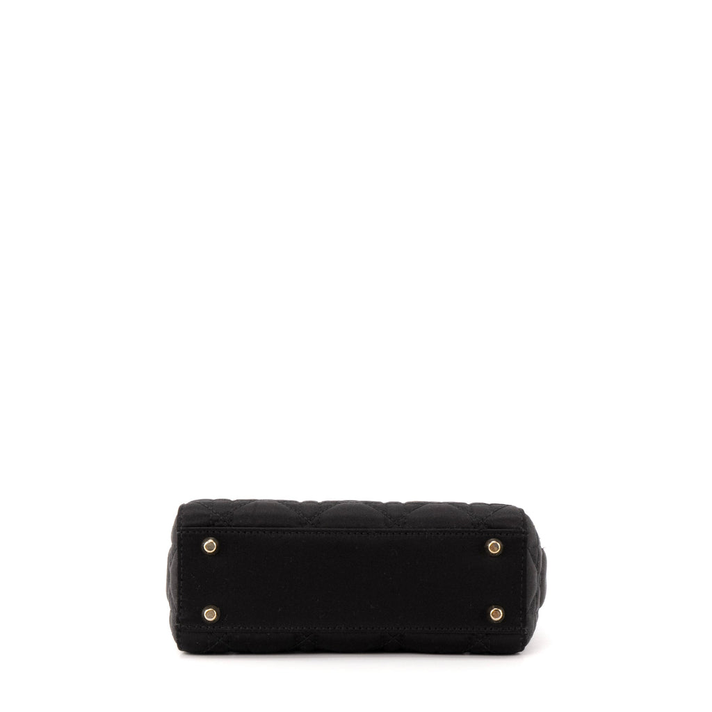 DIOR - Lady Dior Christal Mini Dior handbag in black satin