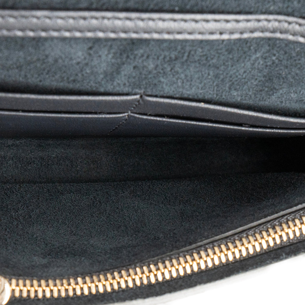 DIOR - Montaigne Pouch handbag in silver micro cannage leather