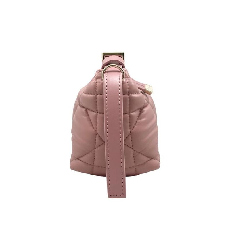 Christian Dior Handbag Nomad Pouch Small S5553 Omig Pink Gold Hardware