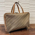 Dior Trotter Canvas Hand Bag Boston Brown
