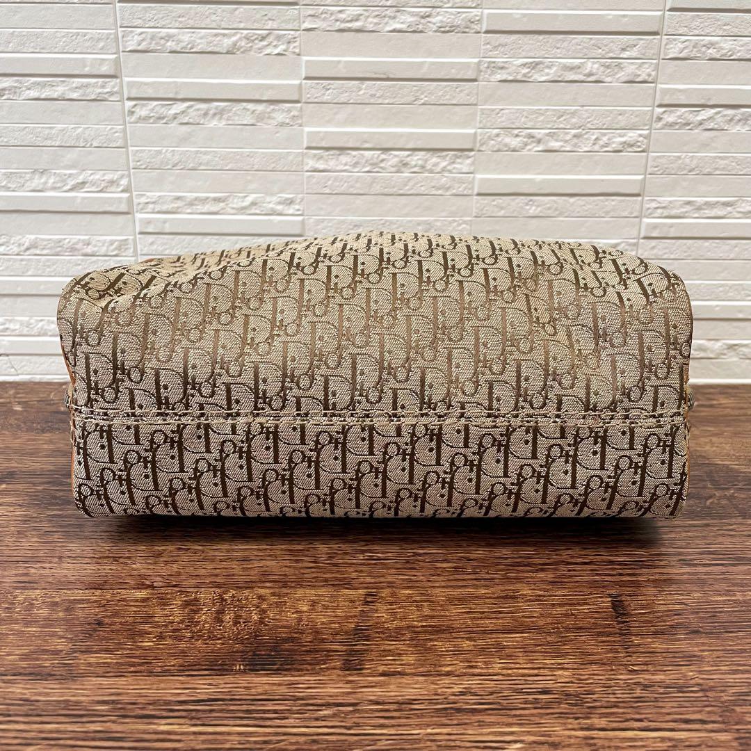 Dior Trotter Canvas Hand Bag Boston Brown