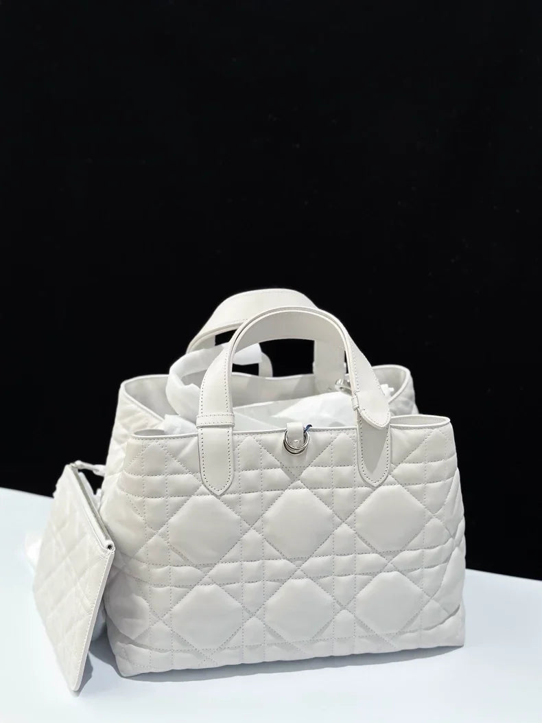 Dior Toujours Medium Soft Grey, with Silver hardware